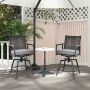Outdoor bar stools, 2 pcs, 55.88 × 106.68 × 68.58 cm