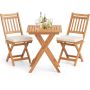 Outdoor bistro furniture set, 3 pieces