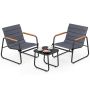 Outdoor bistro furniture set, 3 pieces