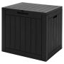 Outdoor storage box, 110 l, Black, 56 × 43 × 53 cm