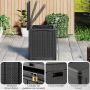 Outdoor storage box, 96 l, Black, 56 × 50.5 × 41 cm