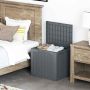 Outdoor storage box, 96 l, Grey, 56 × 50.5 × 41 cm
