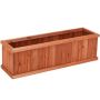 Outdoor flower pot, Brown, 72 × 25.5 × 23.5 cm or 102 × 30 × 31 cm