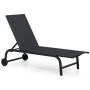 Outdoor lounger, 6 positions, 75–64.5 × 27 × 14–40 inches