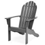 Adirondack Outdoor Chair, Gray, 88.9 × 68.6 × 102.87 cm