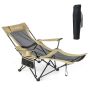 Outdoor chair, with removable footrest, 45.5–59 × 32.5 × 28–34.5 inches