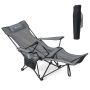 Outdoor chair, with removable footrest, 45.5–59 × 32.5 × 28–34.5 inches