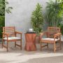 Outdoor chairs, 2 pcs, Brown, 60.96 × 81.28 × 60.96 cm