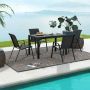 Outdoor chairs, 4 pcs, Brown