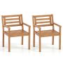 Outdoor chair set, 2 pcs, 56 × 56 × 80 cm