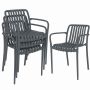 Välistoolide komplekt, 4 tk, Hall, 55 × 58,5 × 81,5 cm