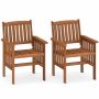 Outdoor chair set, 2 pcs., with armrests, 63.5 × 58.42 × 88.9 cm