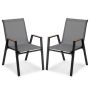 Outdoor chairs, 2 pcs, 56 × 88 × 66 cm
