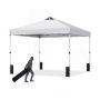 Outdoor gazebo, 3 height positions, White