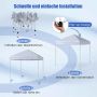 Outdoor gazebo, extendable, 201 × 201 × 220–240 cm