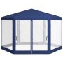 Outdoor gazebo Outsunny 394x341.2x250cm., blue