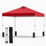 Outdoor gazebo, Red, 3 × 3 m