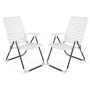 Outdoor lounge chair, 7 backrest positions, 68.58–114.3 × 62.23 × 68.58–105.41 cm