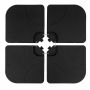 Outdoor umbrella base, 4-piece, 50.8 × 50.8 × 7.62 cm