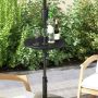 Outdoor umbrella stand, for 1.5 inch pole, black, 50.8 × 16.51 cm
