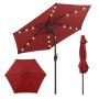 Outdoor umbrella, 18 LEDs, 228.6 × 225.55 cm