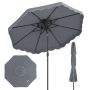 Outdoor umbrella, 8 ribs, Grey