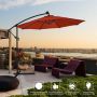 Outdoor umbrella, hanging, 24 LED lights