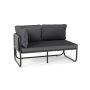Outdoor sofa, 2-seater, 116 × 65 × 59 cm