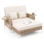 Outdoor sofa bed, double, 121.92 × 127 × 60.96 cm