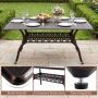 Outdoor table, for 6–8 people, Brown, 150 × 73 × 90 cm