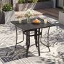 Outdoor table, 91.44 × 91.44 × 73.66 cm