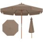 Outdoor table umbrella, 8 ribs, Brown, 300 × 300 × 254 cm