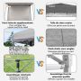 Outdoor canopy, with removable side wall, 3.05 × 3.05 m