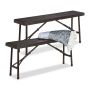 Õuepingid Relaxdays, 2 tk, Pruunid, 100 × 42 × 25 cm