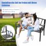 Outdoor bench, 2-seater, 127 × 86.36 × 55.88 cm