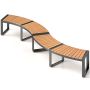 Outdoor bench, for 2 people, 146.05 × 45.72 × 58.42 cm