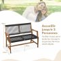 Outdoor bench, 2-seater, 118 × 90 × 63 cm