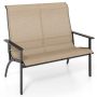 Outdoor bench, 2-seater, Brown, 120 × 106 × 81 cm
