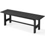 Outdoor bench, Brown/gray/black, 119.38 × 40.64 × 35.56 cm