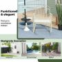 Outdoor rocking chair, White, 77 × 90 × 59.5 cm