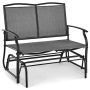 Glider Outdoor Rocking Chair, 2-seater, brown, 104.9 × 71.4 × 93 cm