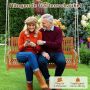Outdoor swing, 2-seater, 138 × 62 × 60 cm