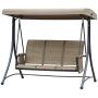 Outdoor swing Outsunny 196x128x172cm., light brown/black