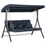 Outdoor swing Outsunny 198x118x168cm., dark blue/black