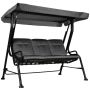 Outdoor swing Outsunny 200x120x170cm., dark gray/black