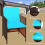 Outdoor dining set, 9 pieces