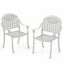 Outdoor dining chairs, 2 pcs, 60.96 × 88.9 × 66.04 cm