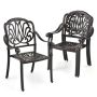 Outdoor dining chairs, 2 pcs, 60.96 × 93.98 × 66.04 cm