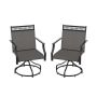 Outdoor dining chairs, 2 pcs, 65 × 90 × 61 cm