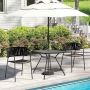 Outdoor dining table, 4-seater, 80 × 80 × 72 cm